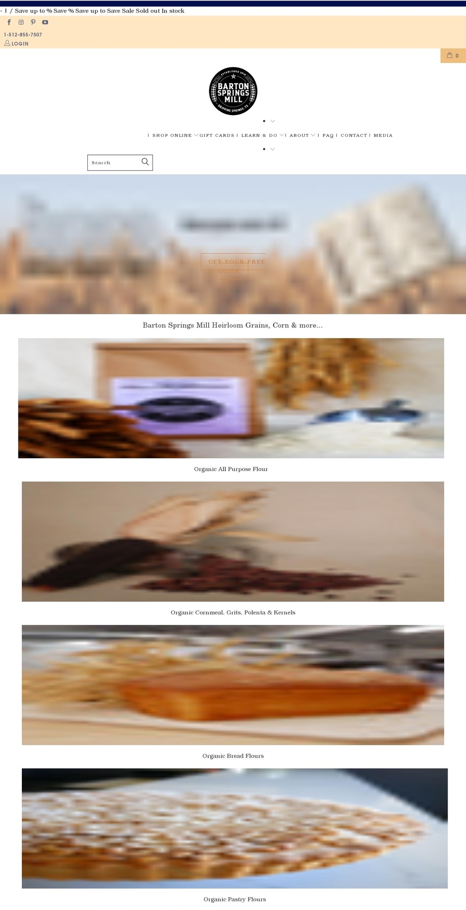 bartonspringsmill.com shopify website screenshot
