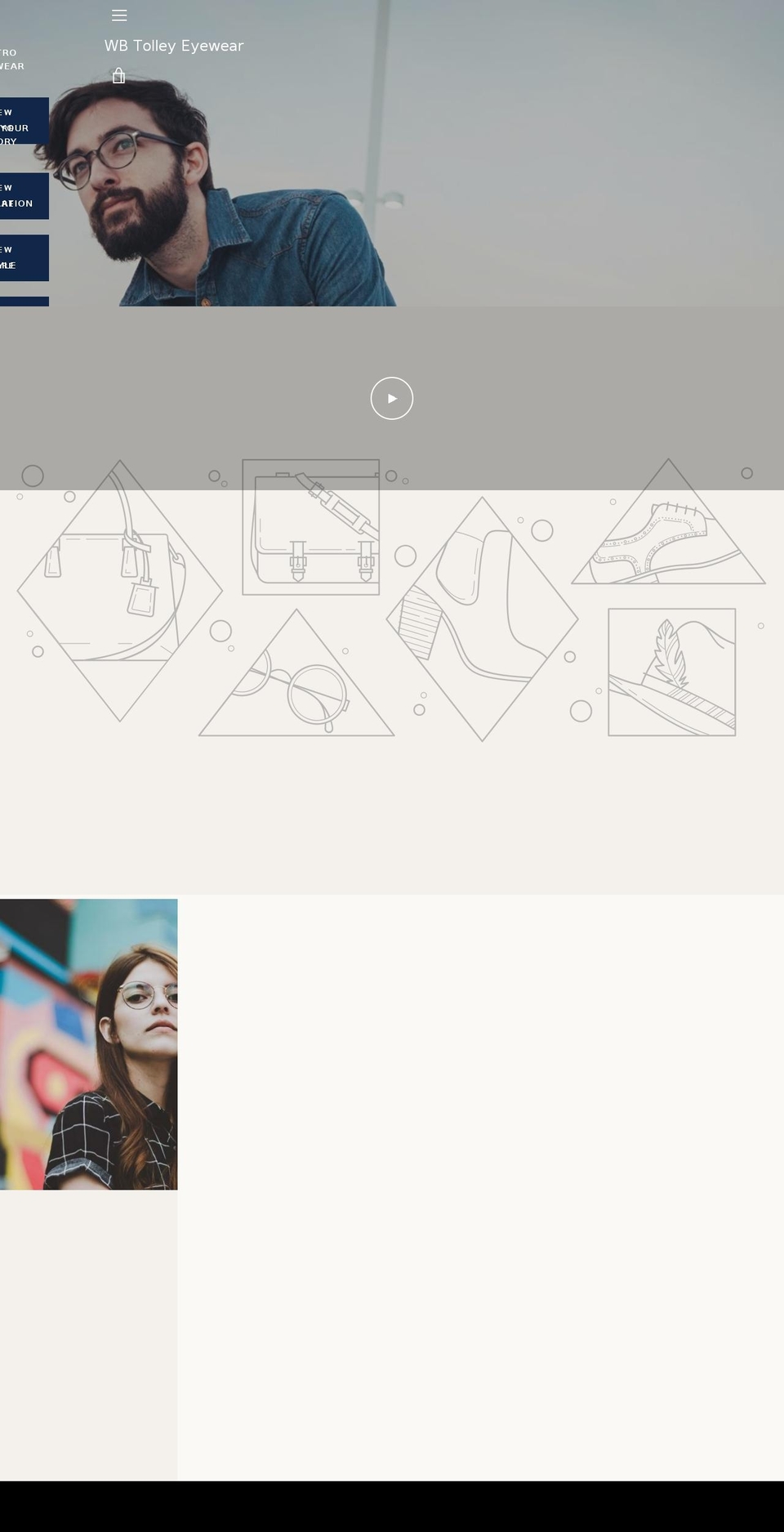 bartontolleyeyewear.com — Shopify storefront screenshot
