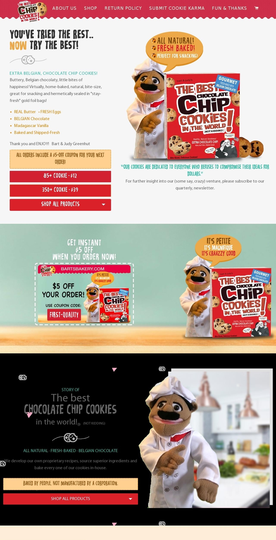 BB Production Pipeline Shopify theme site example bartsbakery.com