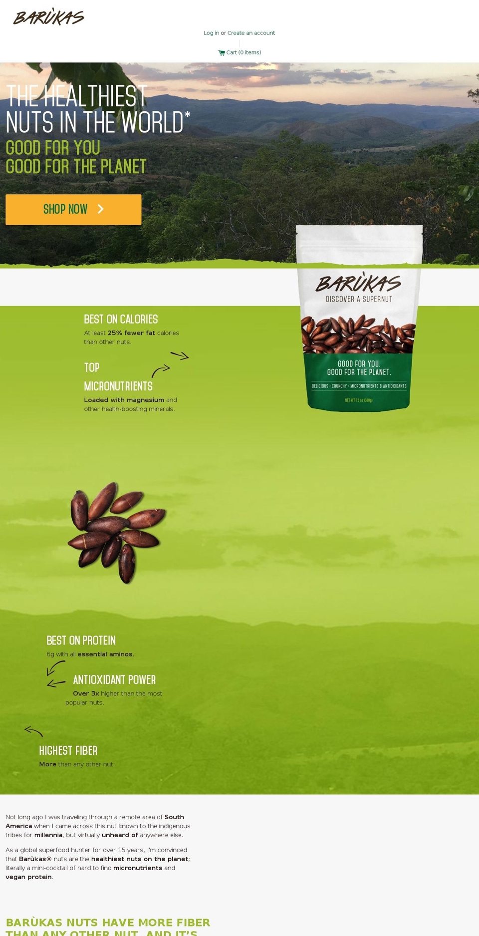 barukas.com shopify website screenshot