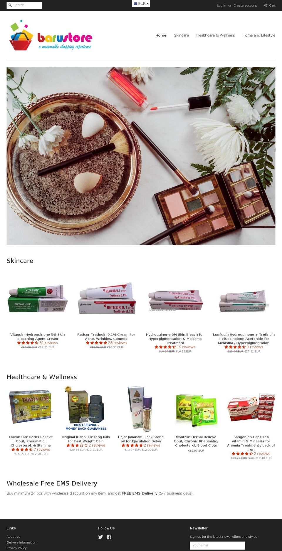 barustore.com — Shopify storefront screenshot