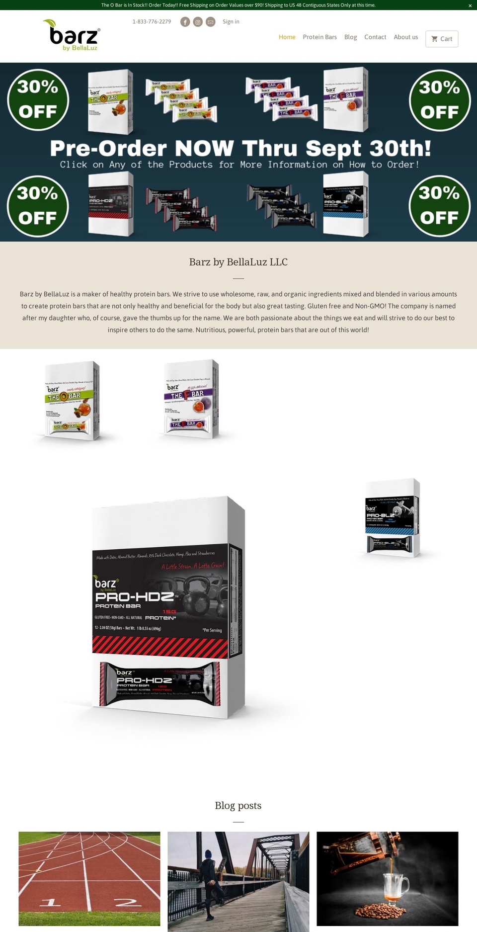 barzbybellaluz.com — Shopify storefront screenshot