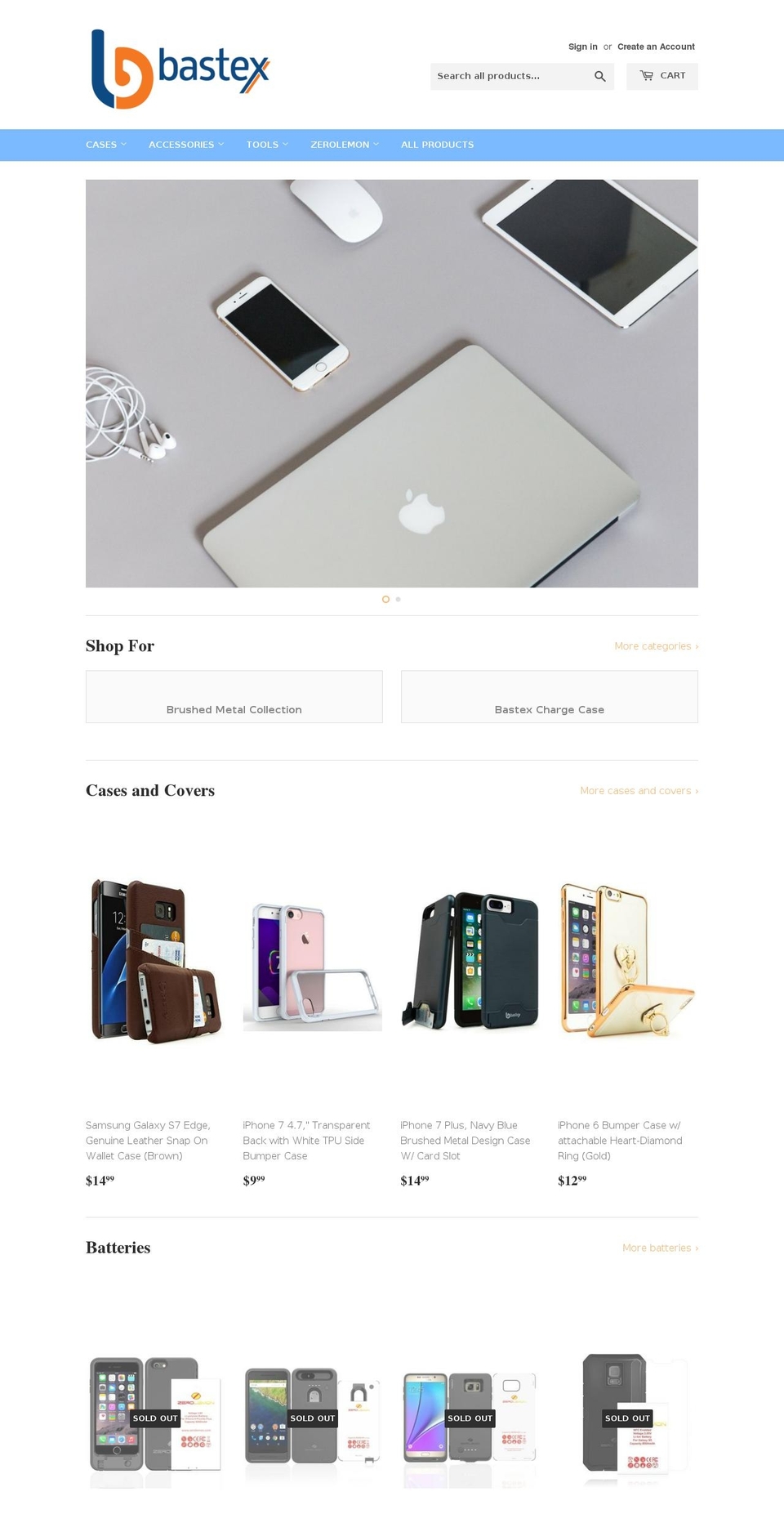 bas-tex.com — Shopify storefront screenshot