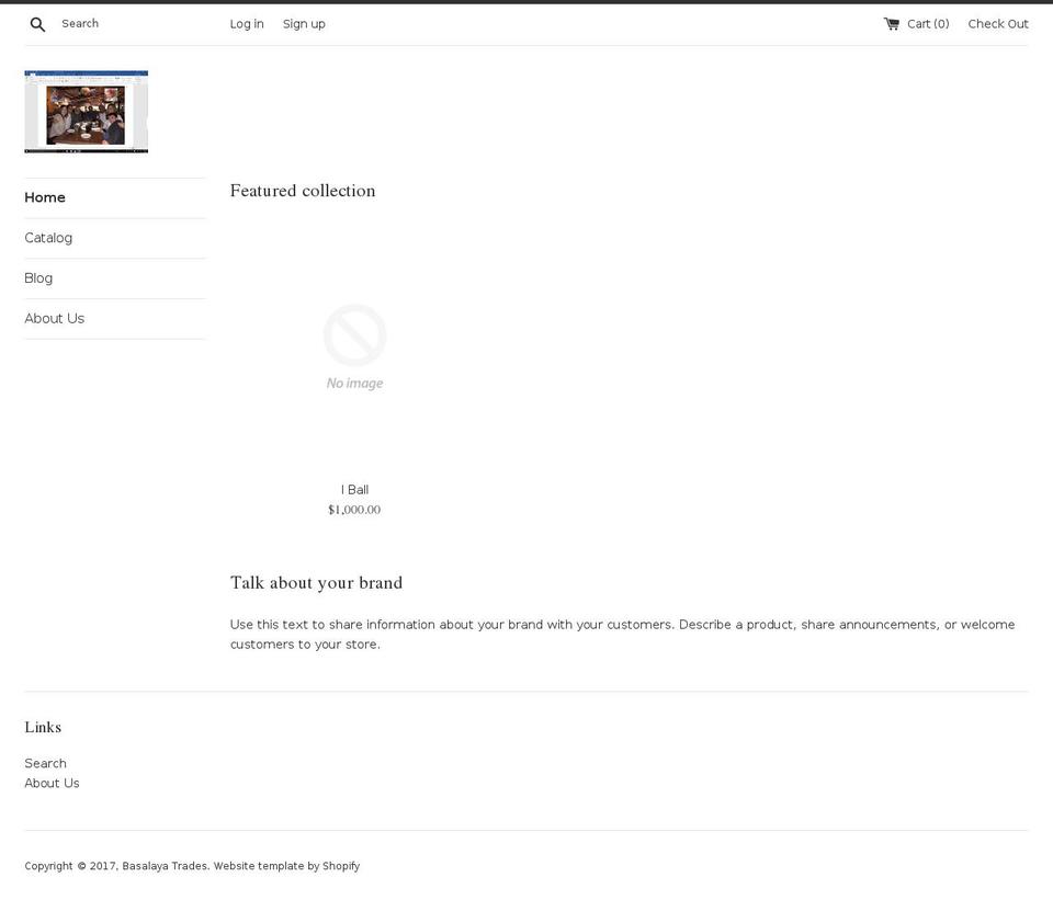 basalaya.com shopify website screenshot