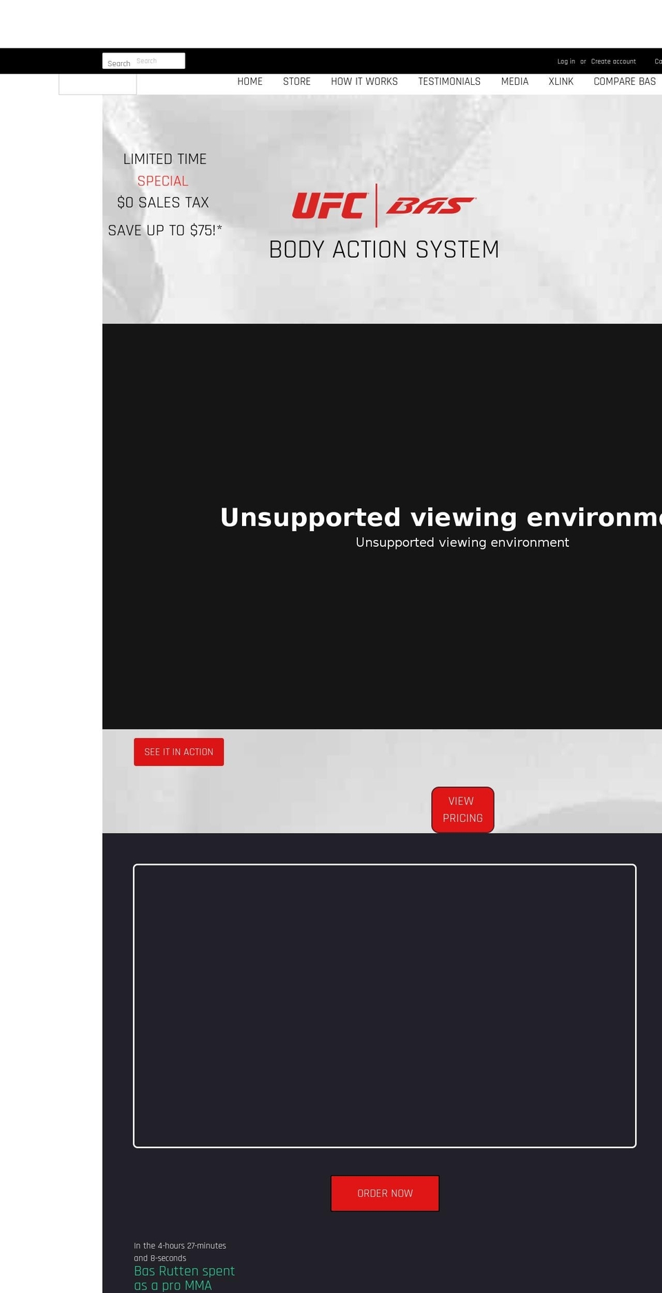 basbodyactionsystem.com shopify website screenshot