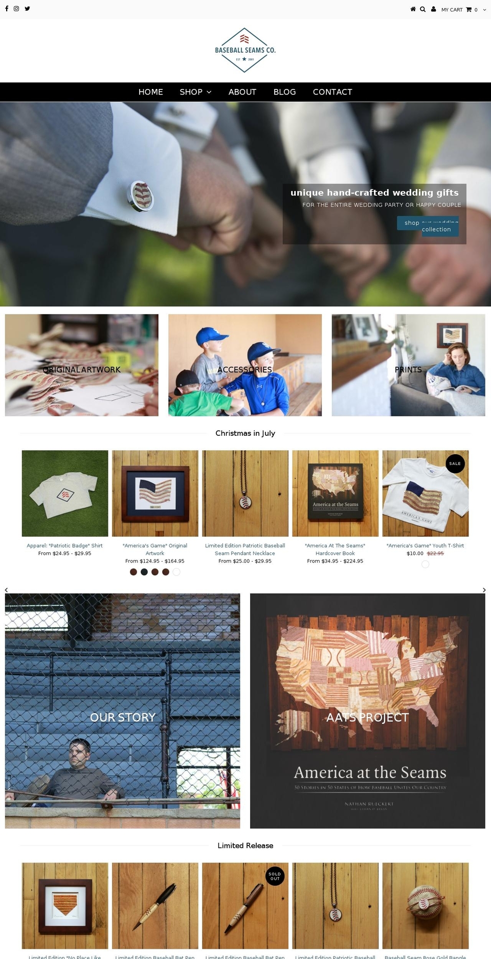baseball.gifts shopify website screenshot