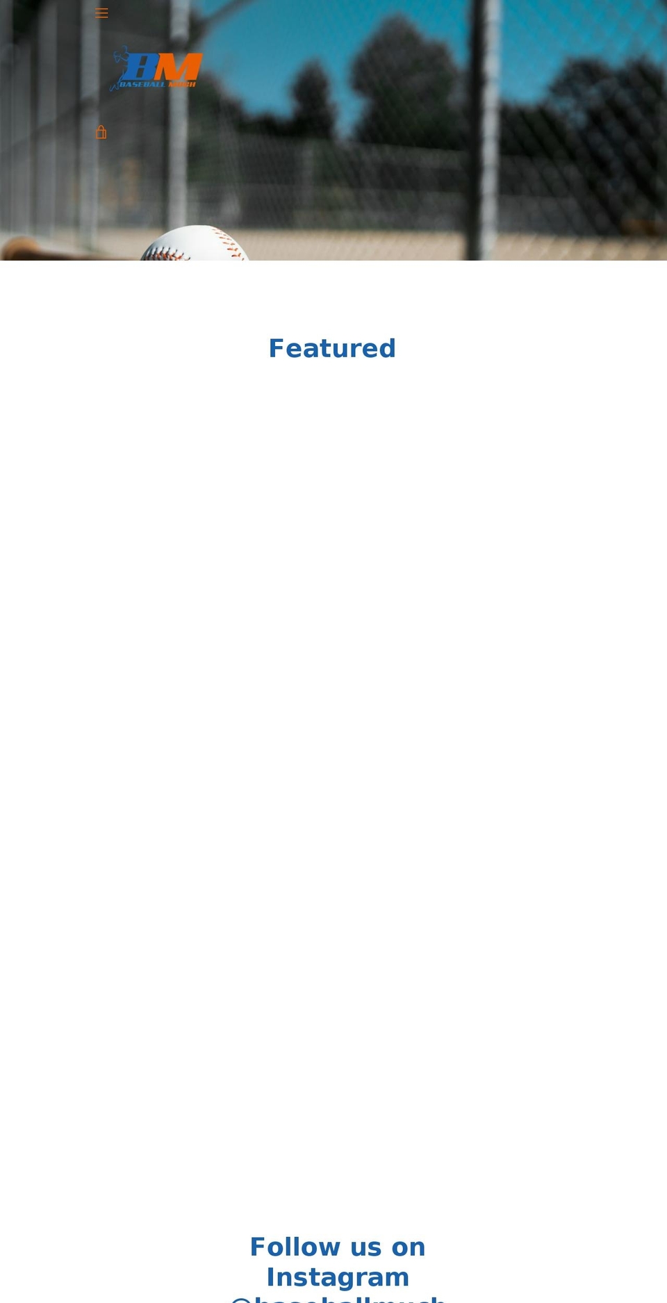 baseballmuch.com — Shopify storefront screenshot