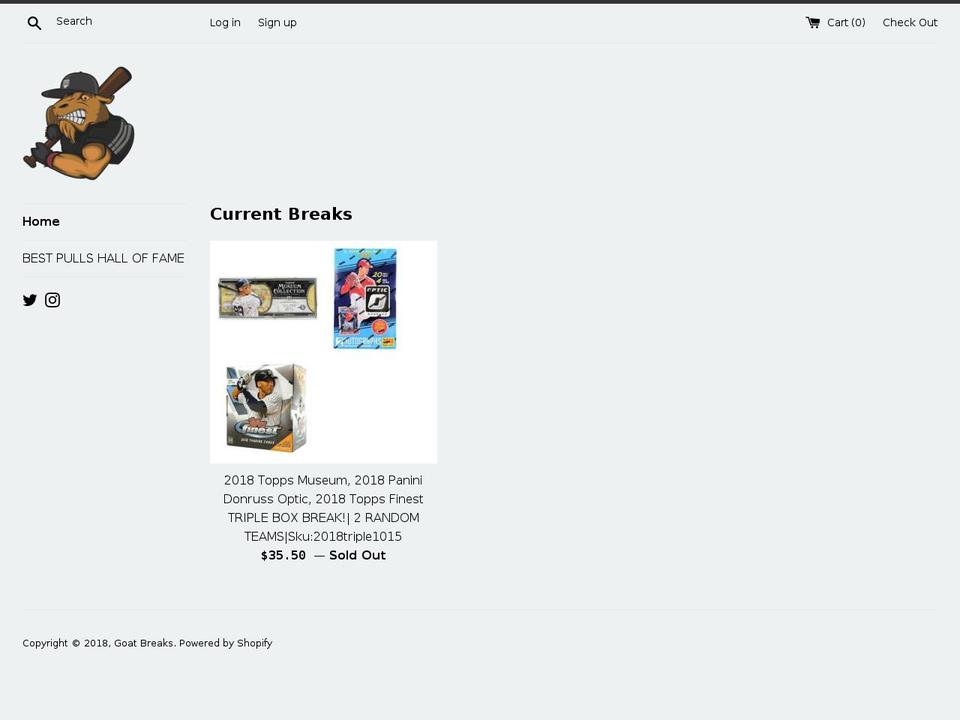 baseballpacks.com — Shopify storefront screenshot
