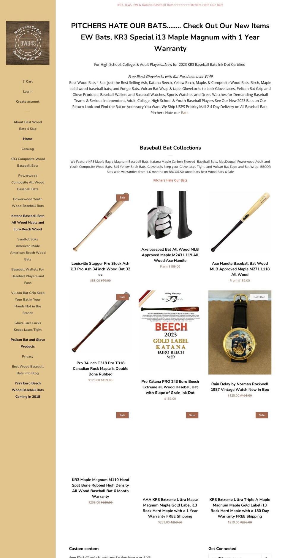 baseballstuff4sale.com — Shopify storefront screenshot