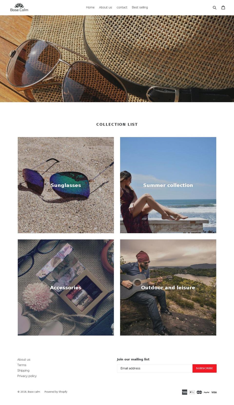 basecalm.com — Shopify storefront screenshot