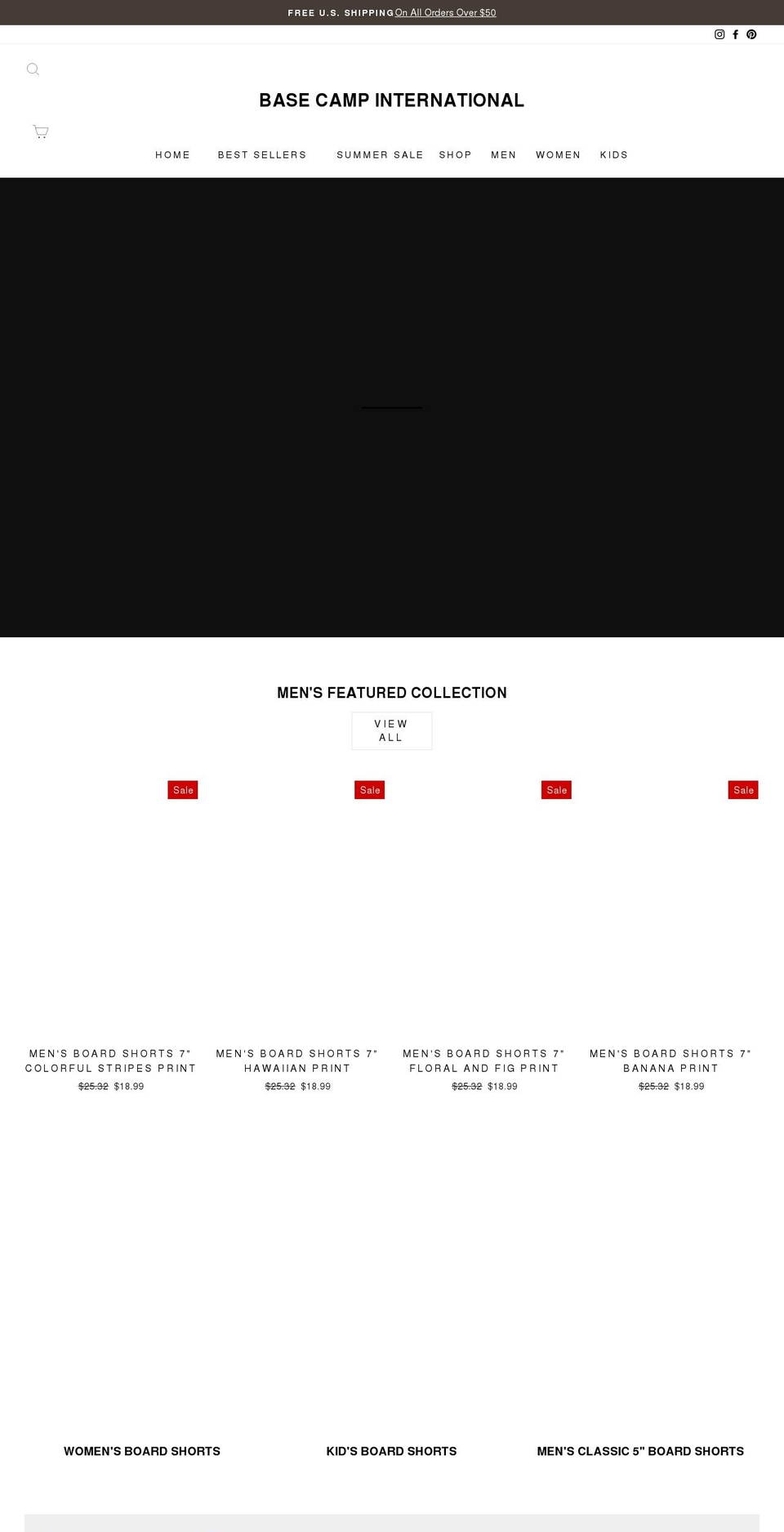basecampint.com shopify website screenshot