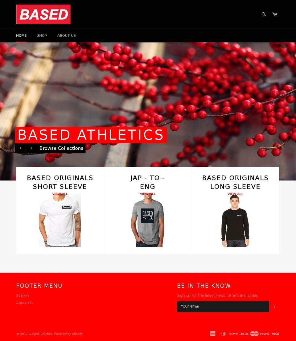 basedathletics.com shopify website screenshot