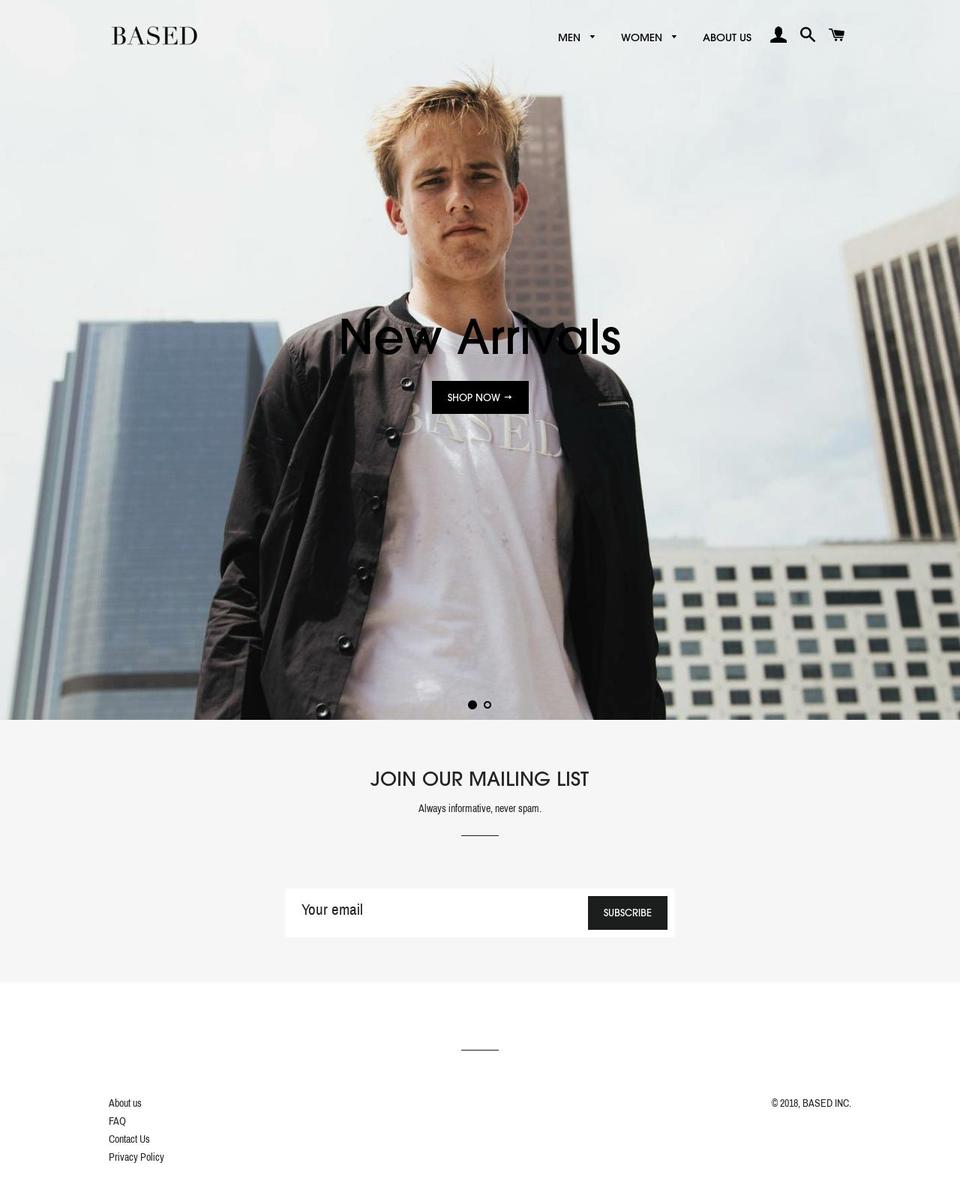 basedinc.com — Shopify storefront screenshot