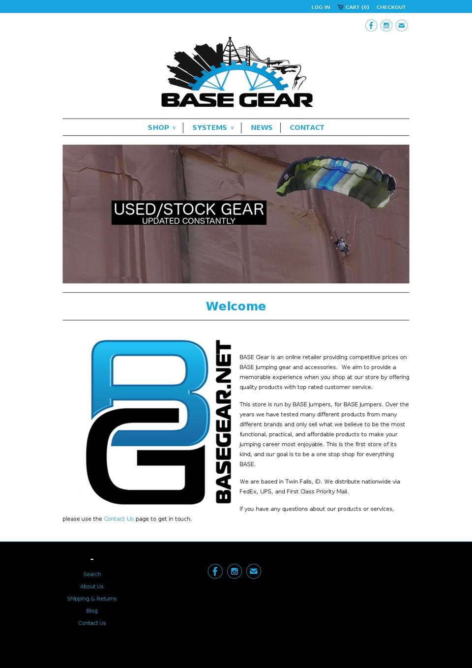 basegear.net shopify website screenshot