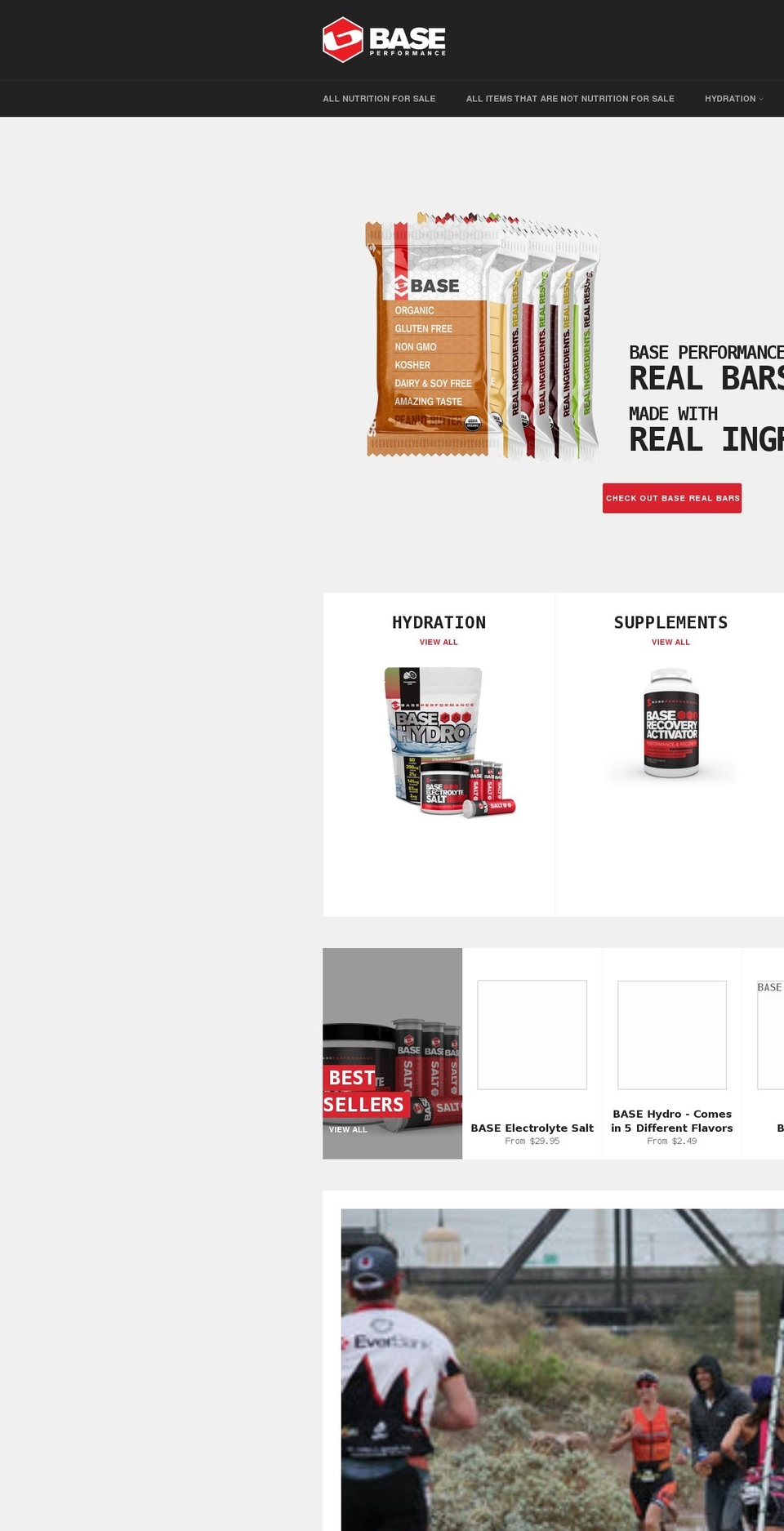 baseperformance.ca shopify website screenshot