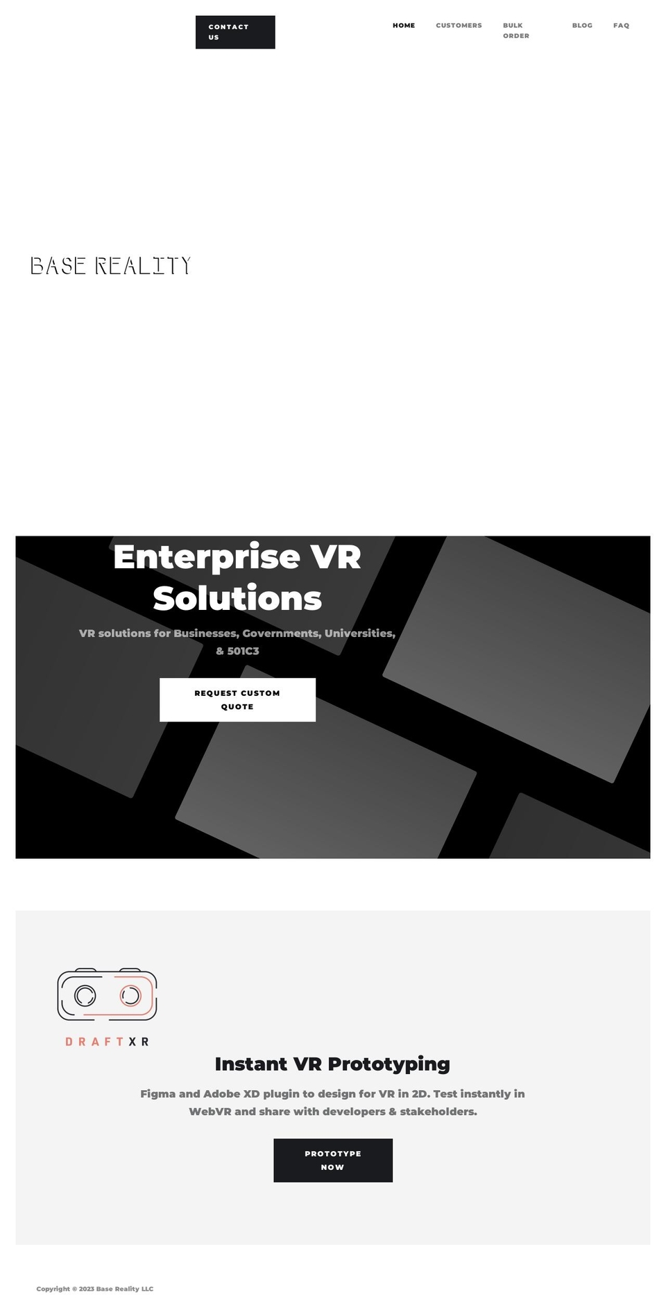 basereality.co shopify website screenshot