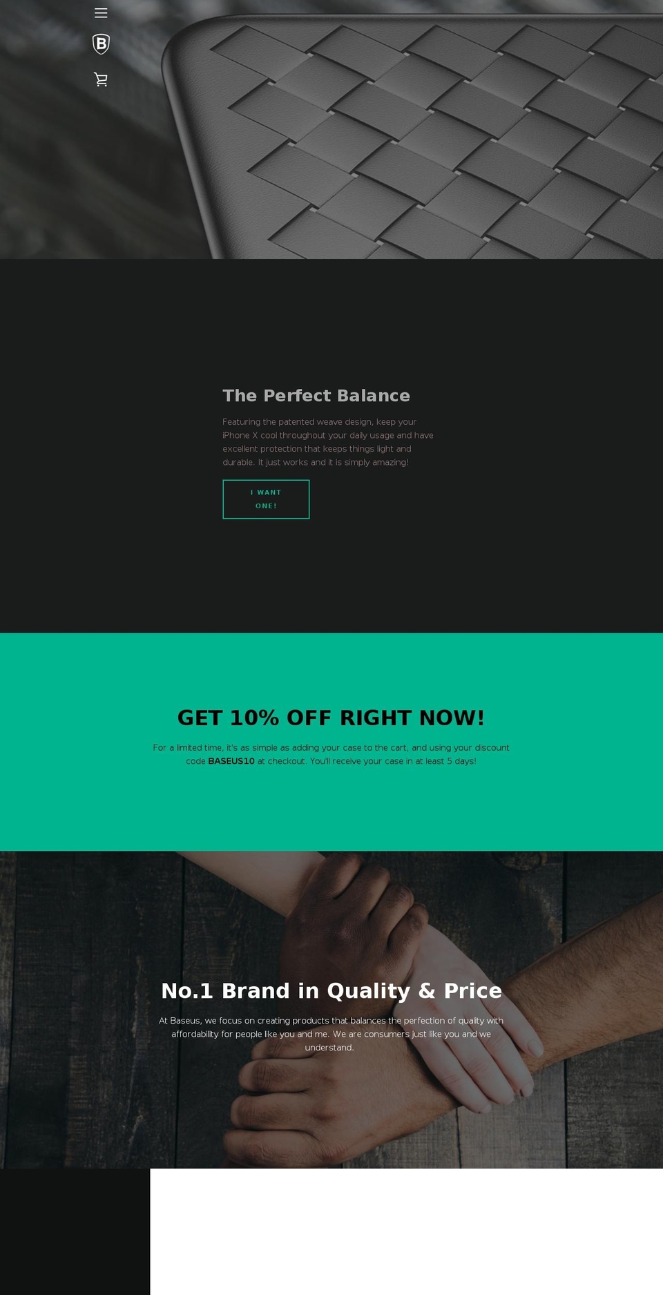 baseuscases.com — Shopify storefront screenshot