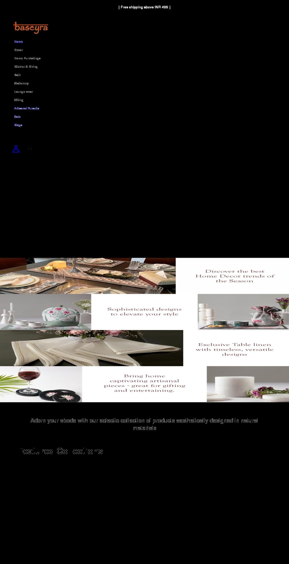 baseyra.com shopify website screenshot