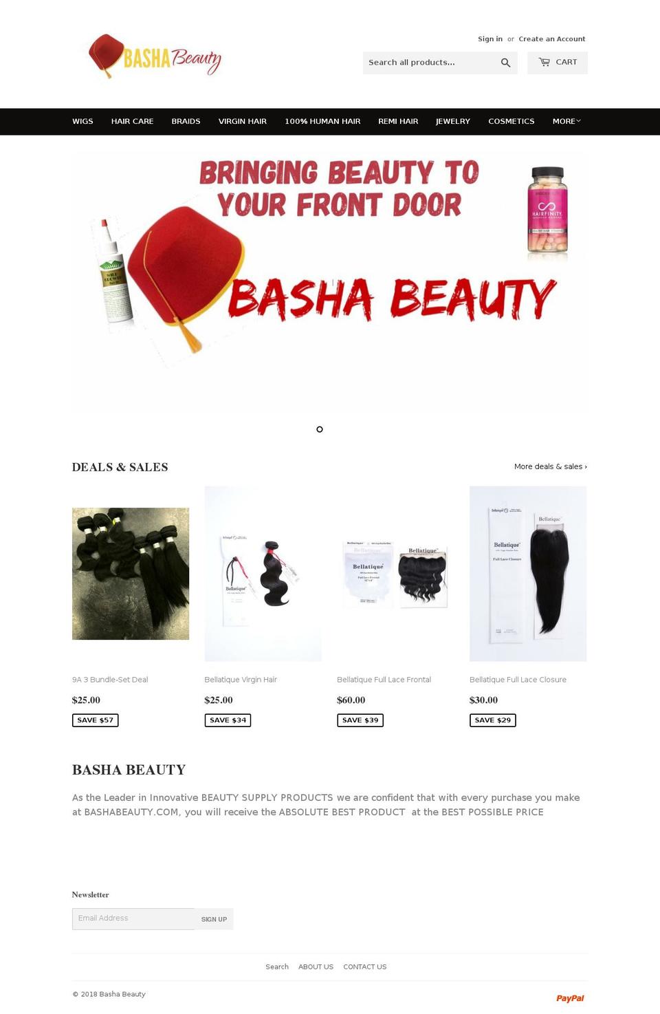 bashabeauty.com — Shopify storefront screenshot