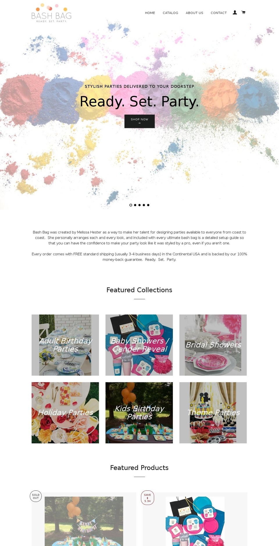 bashbag.com shopify website screenshot