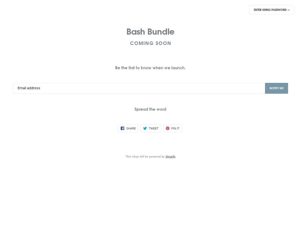 bashbundle.com shopify website screenshot