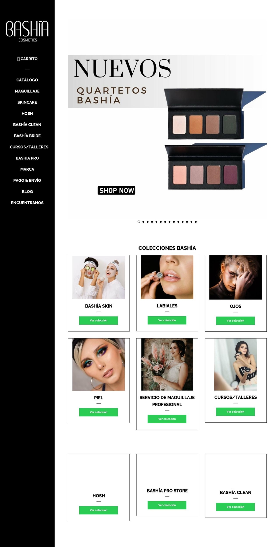 bashiacosmetics.com shopify website screenshot