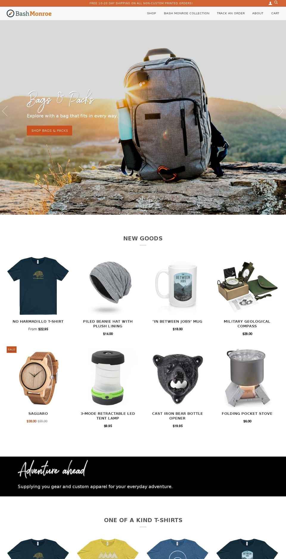 bashmonroe.com — Shopify storefront screenshot