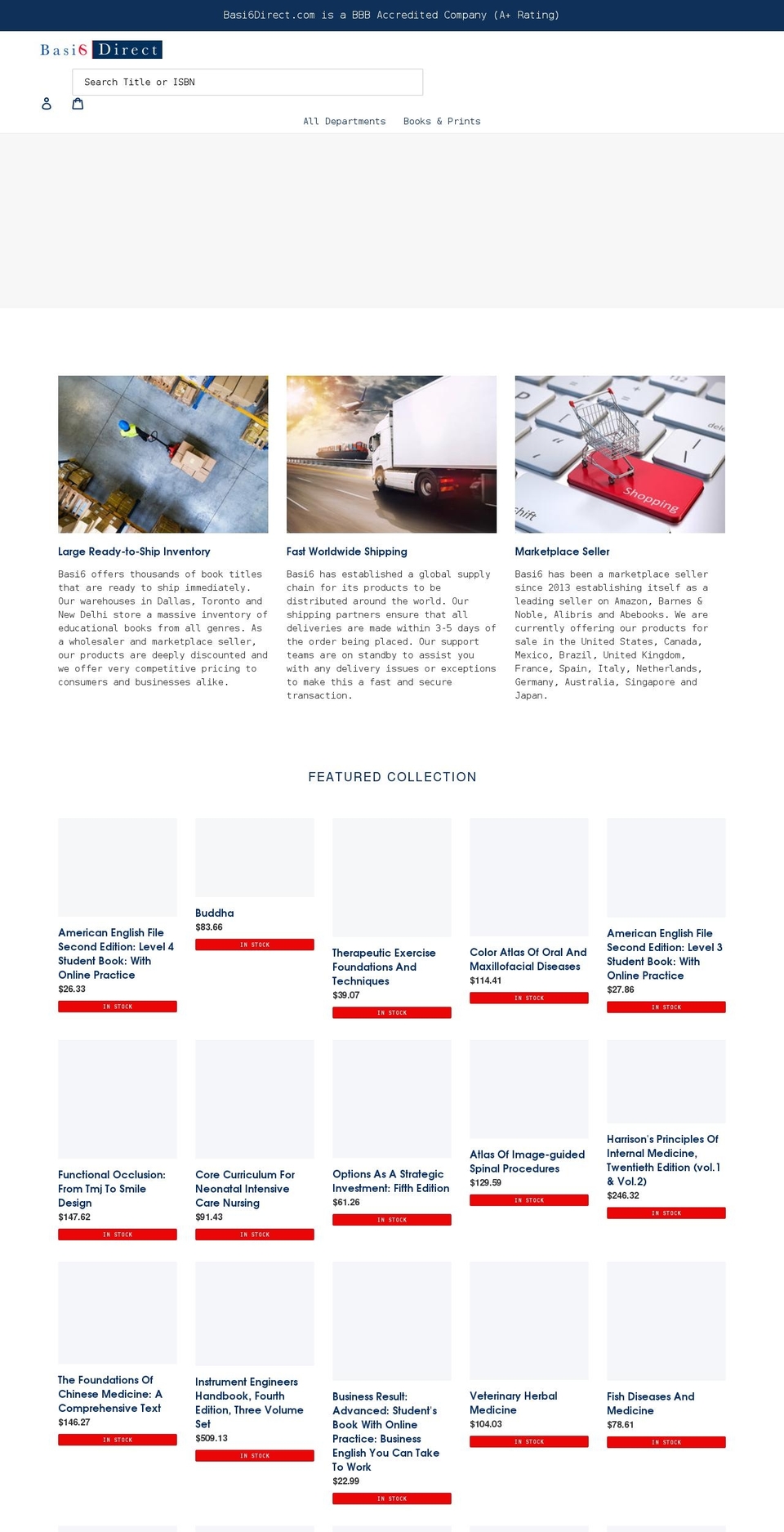 basi6direct.com shopify website screenshot