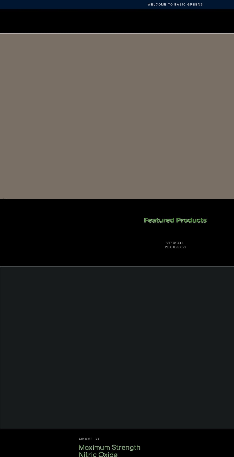 basic-greens.com shopify website screenshot