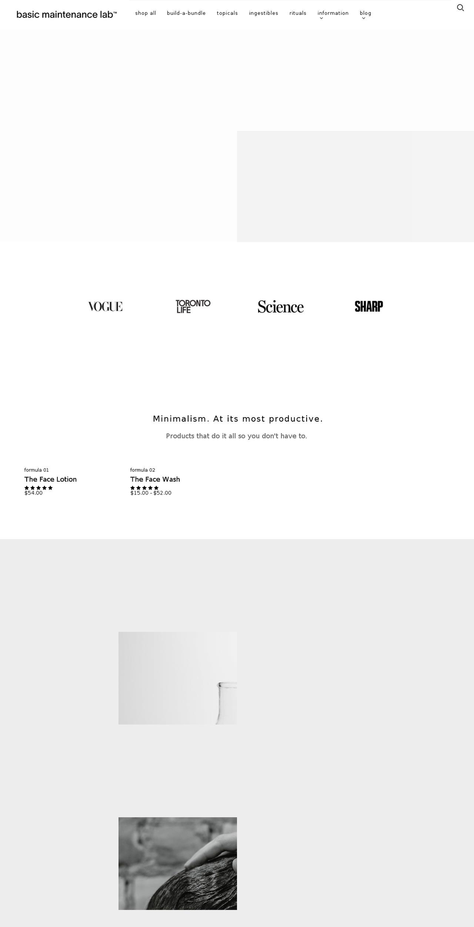 basic-maintenance.com shopify website screenshot