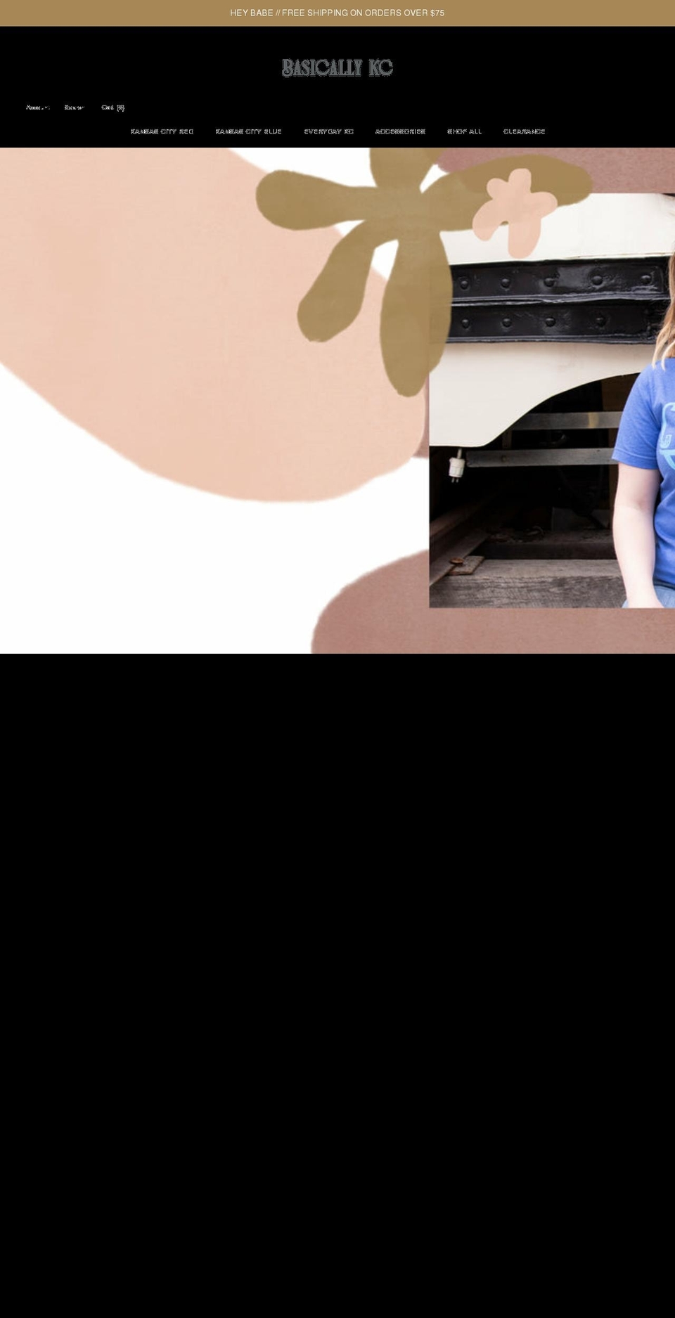 basicallykc.com shopify website screenshot