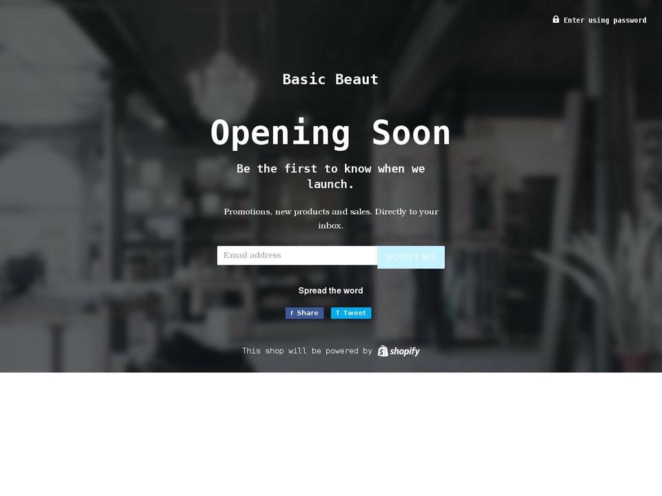 basicbeaut.com shopify website screenshot