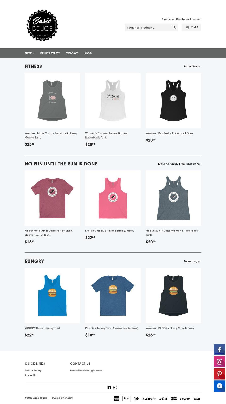 basicbougie.com — Shopify storefront screenshot