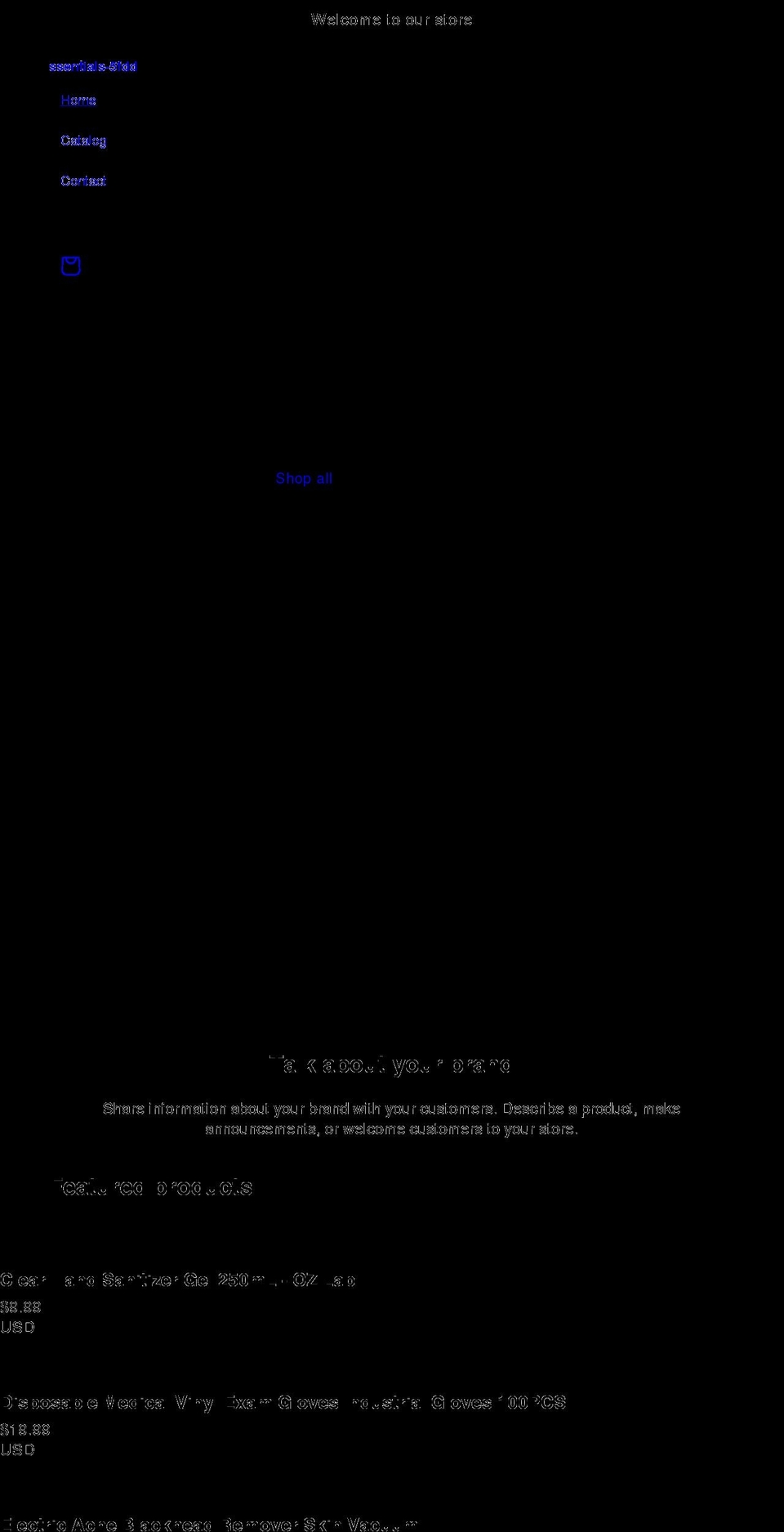 basichealthessentials.com shopify website screenshot