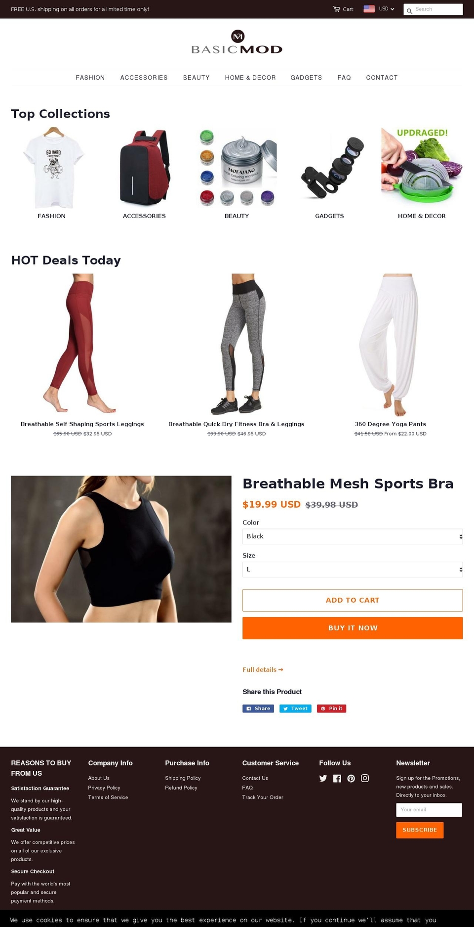 basicmod.com — Shopify storefront screenshot