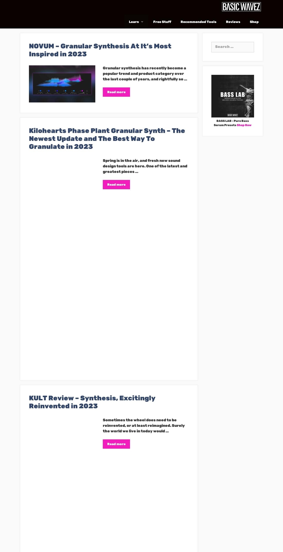 basicwavez.com — Shopify storefront screenshot