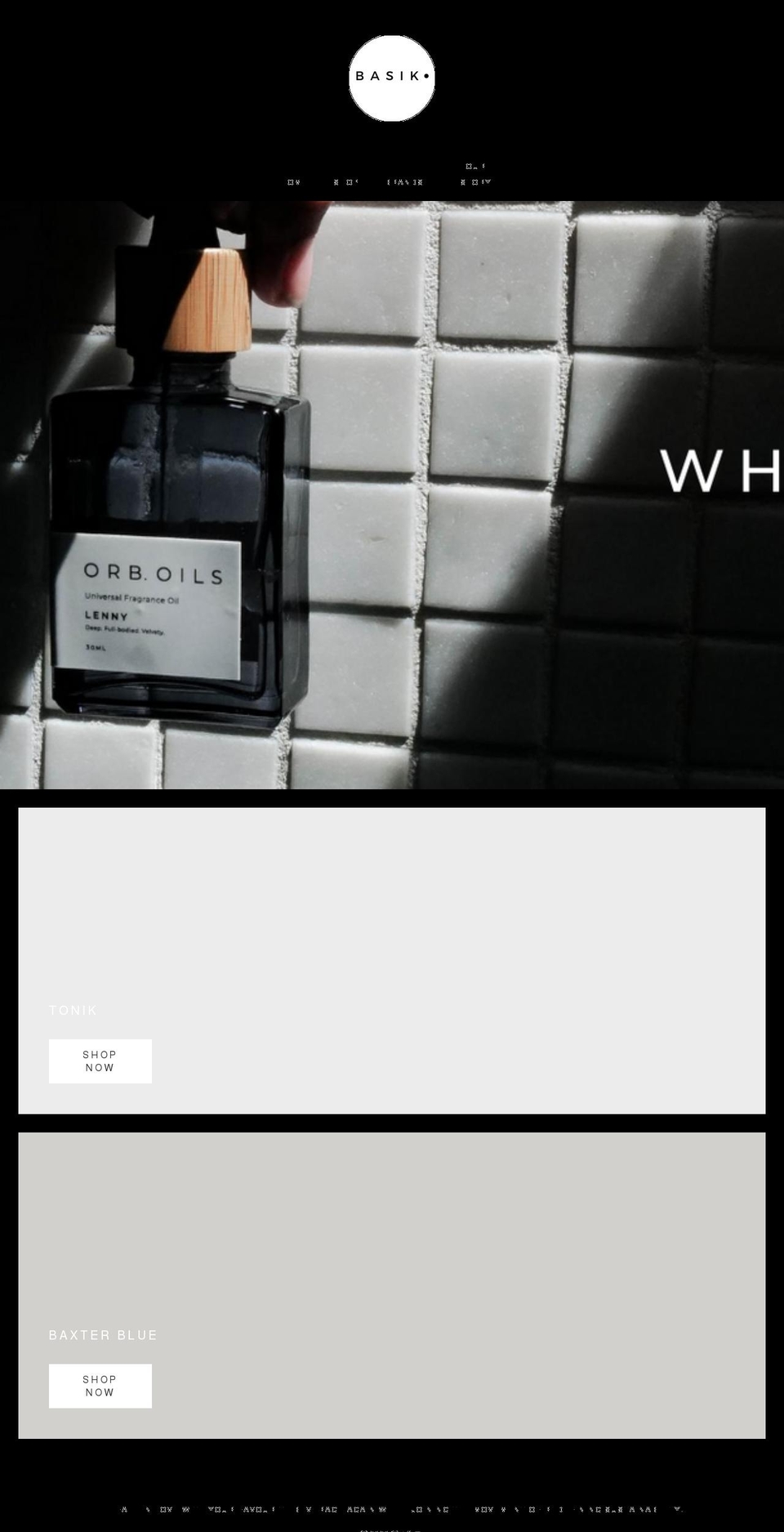basik.com.au shopify website screenshot