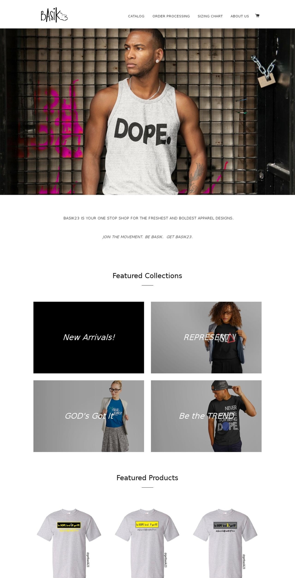 basik23.com — Shopify storefront screenshot