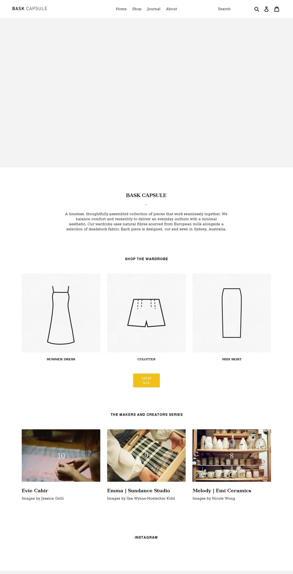 baskcapsule.com shopify website screenshot