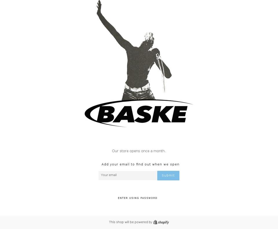 basketcase.gallery shopify website screenshot
