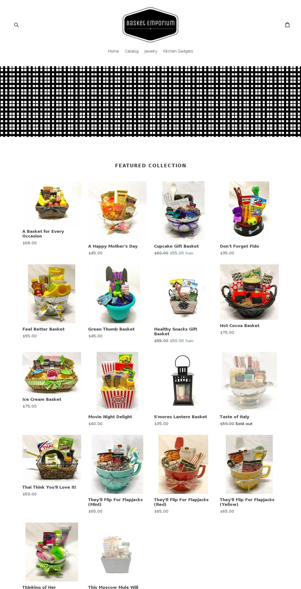 basketemporium.com — Shopify storefront screenshot