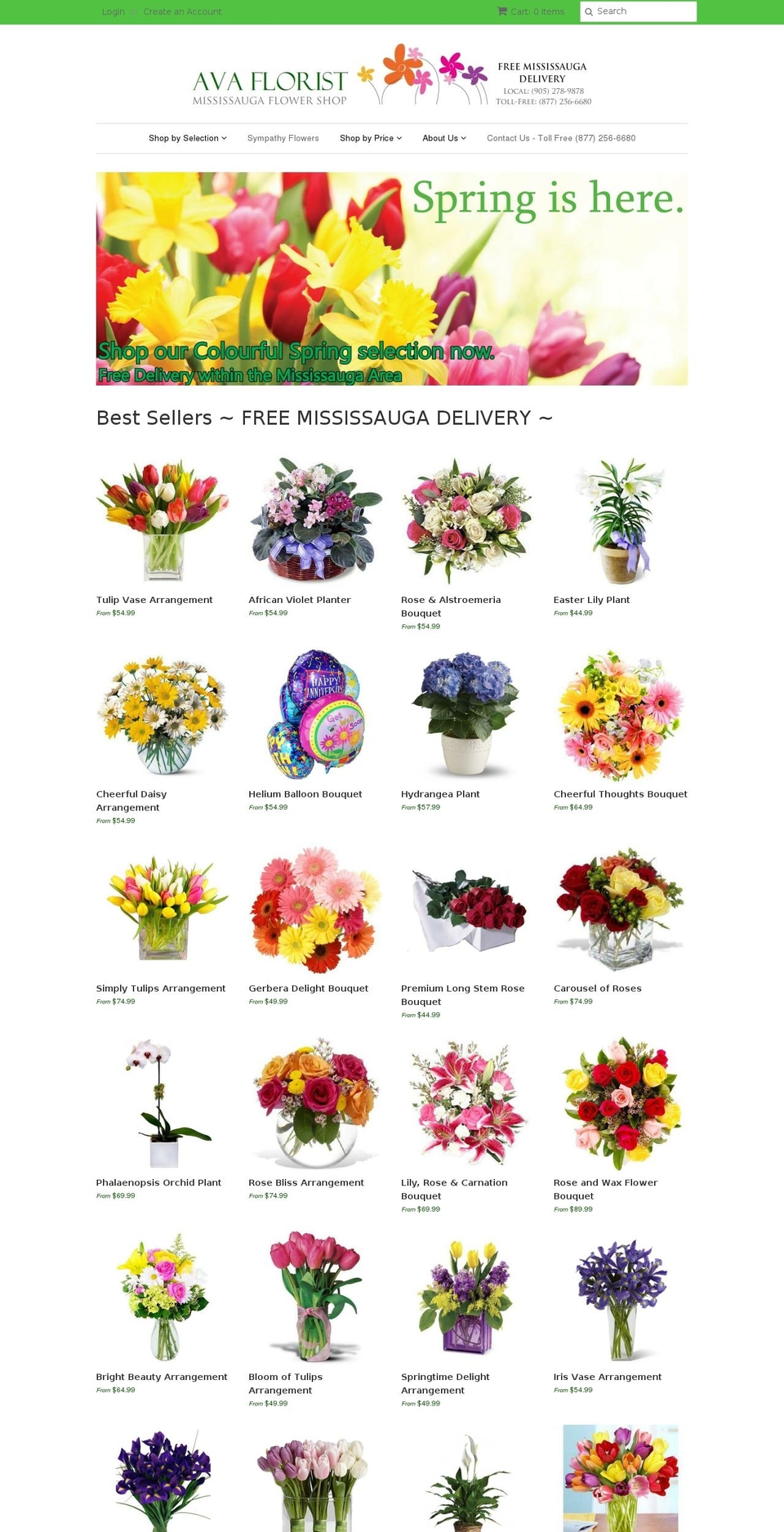 mississauga-florist-myshopify-com-minimal Shopify theme site example basketsense.com