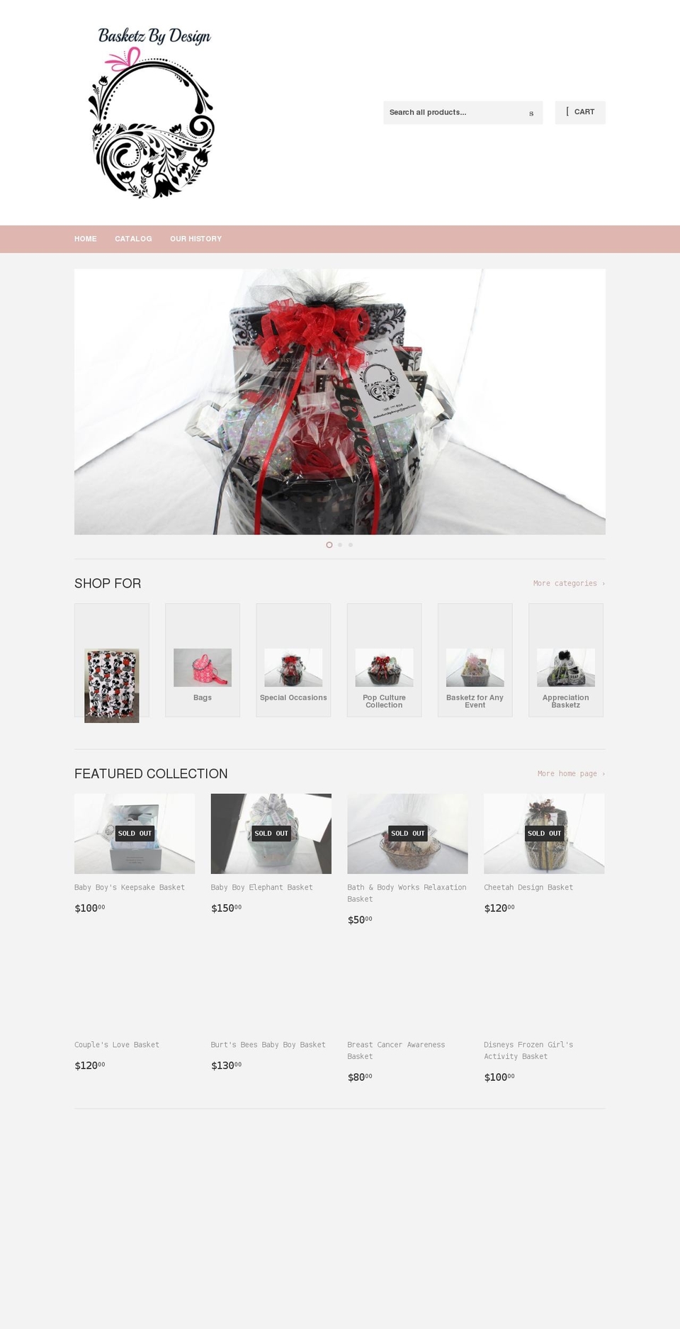 basketzbydesign.com shopify website screenshot