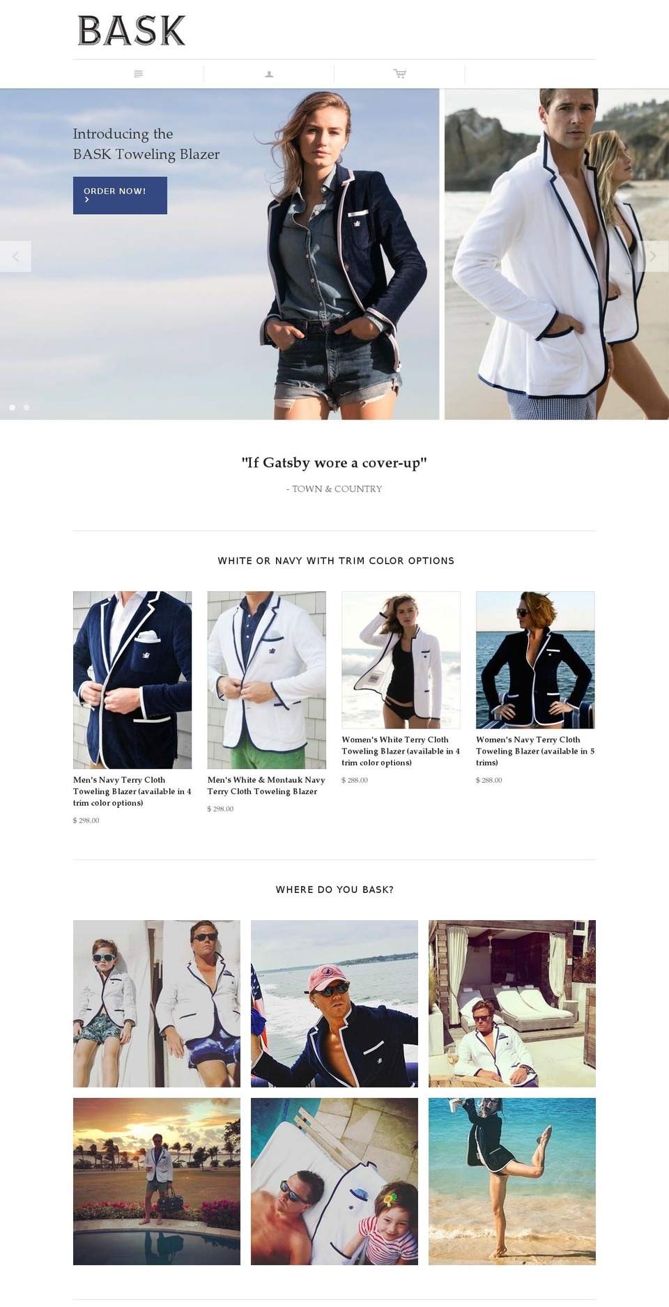 basknyc.com shopify website screenshot