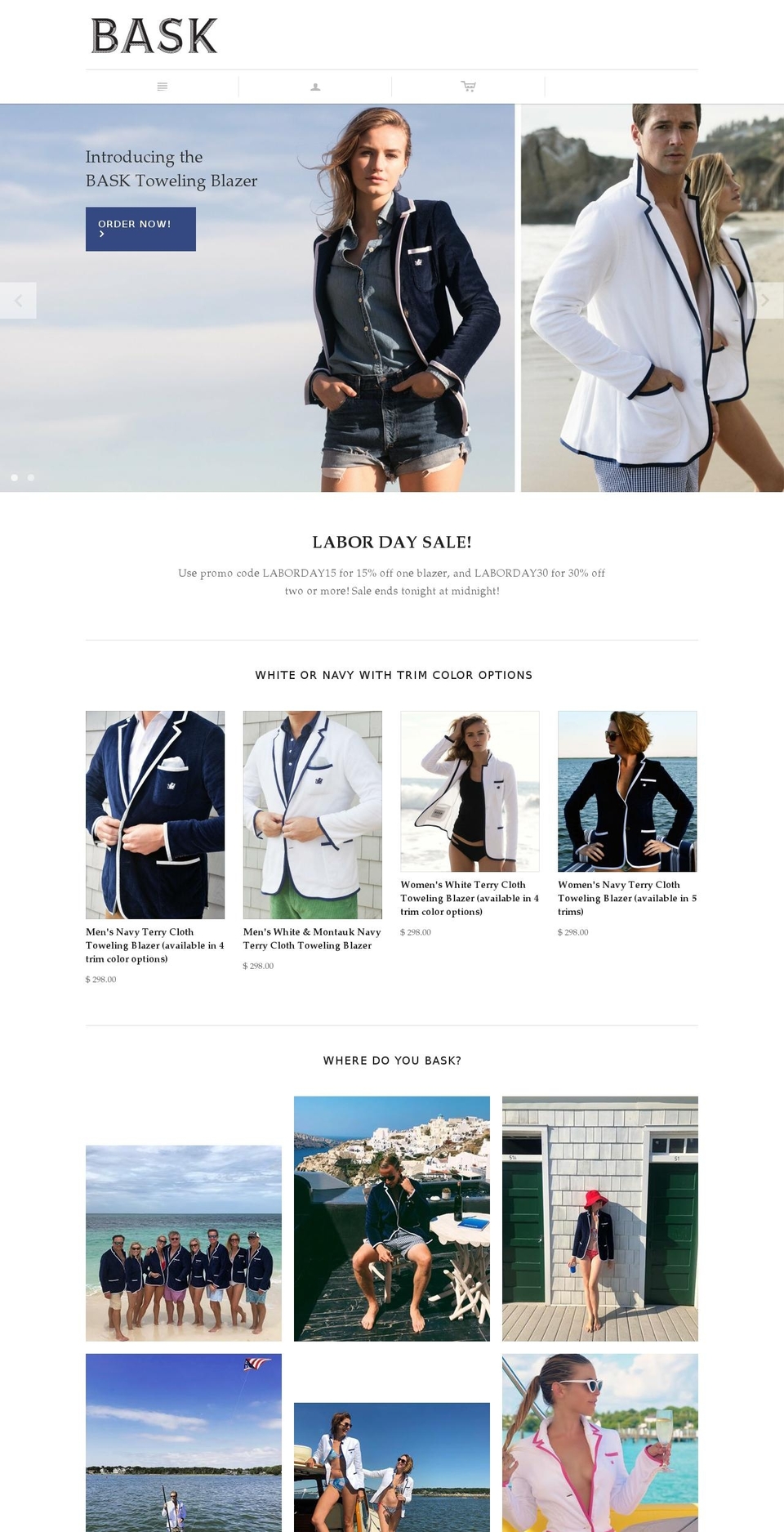 baskpoolside.com shopify website screenshot