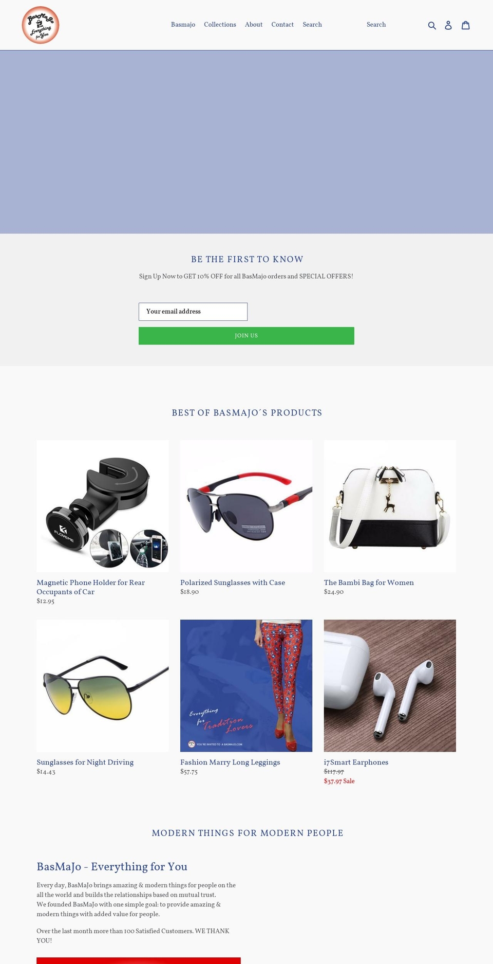 basmajo.com — Shopify storefront screenshot