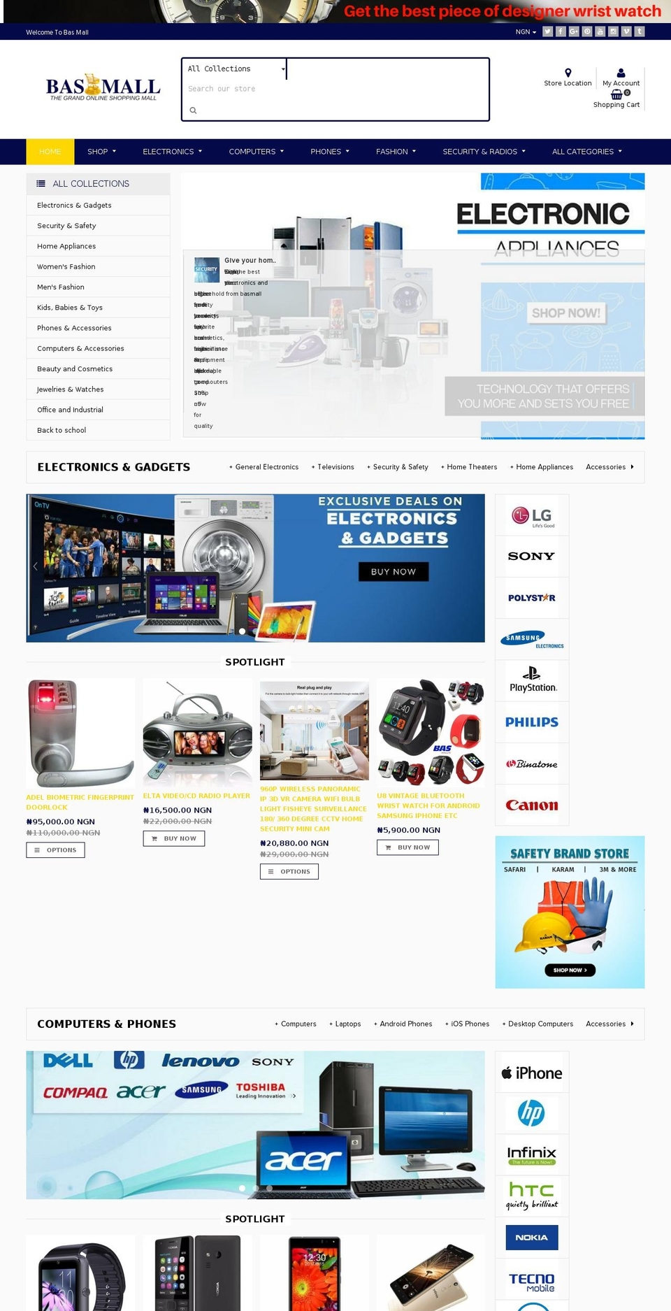 home-market-red-v1-1-7 Shopify theme site example basmalls.com