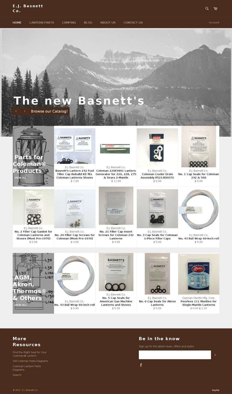 basnett.co shopify website screenshot