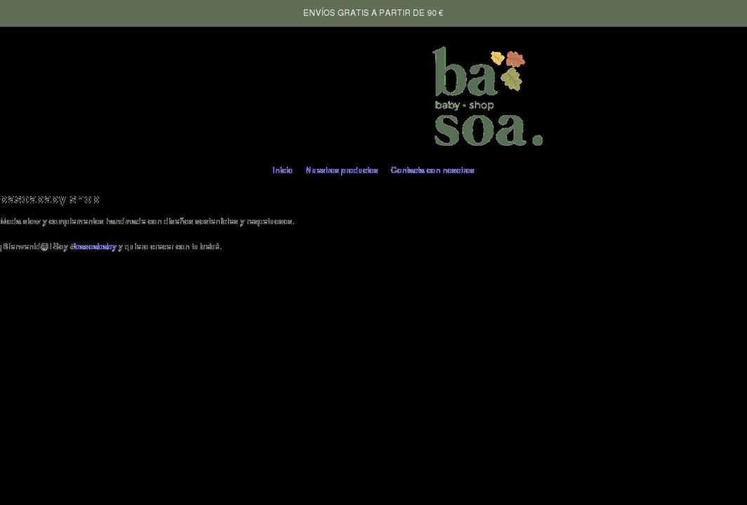 basoababy.com shopify website screenshot