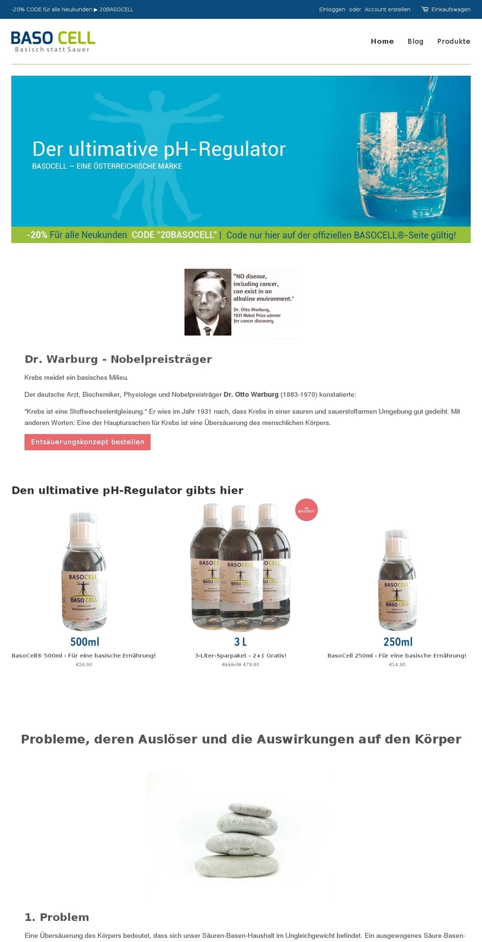 basocell.com shopify website screenshot